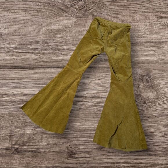 Forever 21 Brown Ultra  Flare Stretch Soft Cordurpy Velour Jeans - Picture 2 of 7